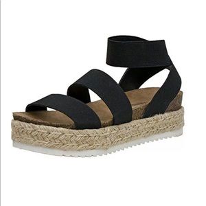 Cushionaire Elastic Espadrille Sandal